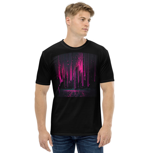 EzPanda® Neon Rain Spectrum: Men's Graphic Tee