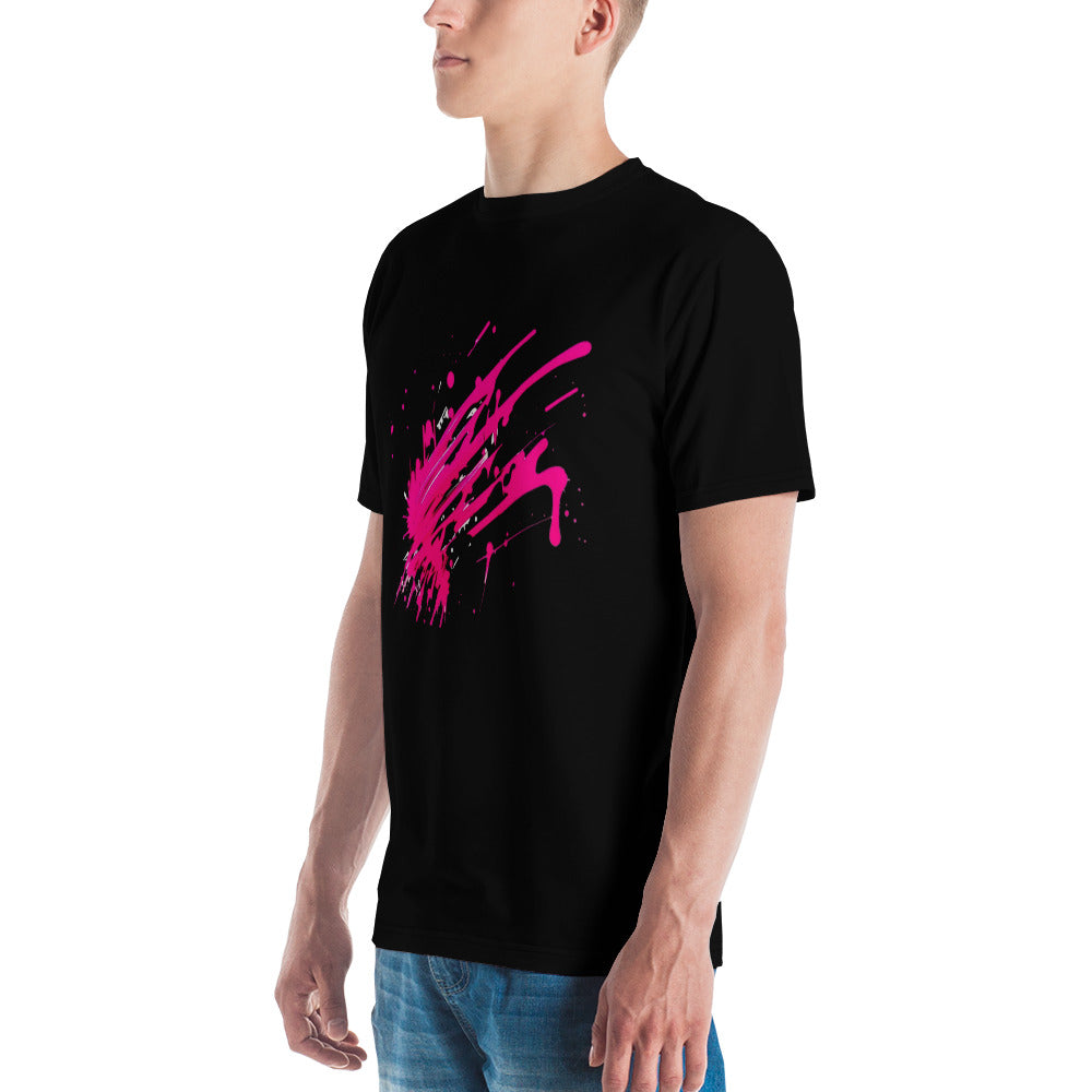 EzPanda® Neon Men's Wave: Graffiti-Style Power Surge Graphic Tee