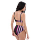 EzPanda® Neon Barcode: High-Waisted Bikini