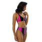 EzPanda® Neon Barcode: High-Waisted Bikini