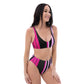 EzPanda® Neon Barcode: High-Waisted Bikini