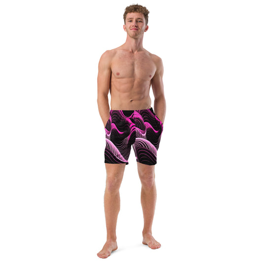 EzPanda® Emotion Waves: Men's Swim Trunks
