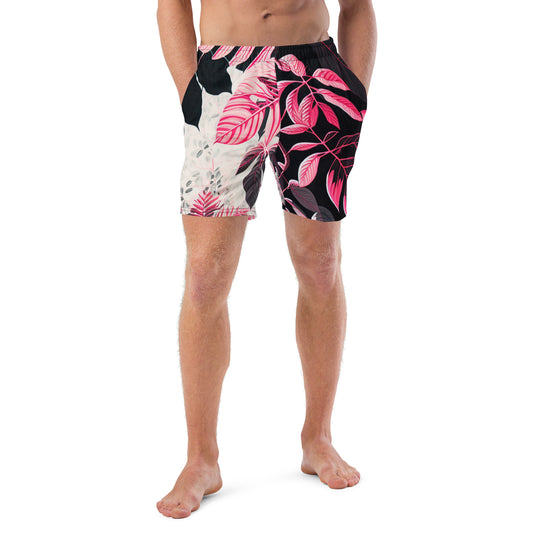 EzPanda® Neon Jungle Canopy: Men's Swim Trunks