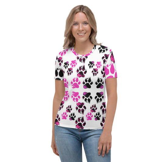 EzPanda® Neon Paw Parade: Women's Graphic Tee