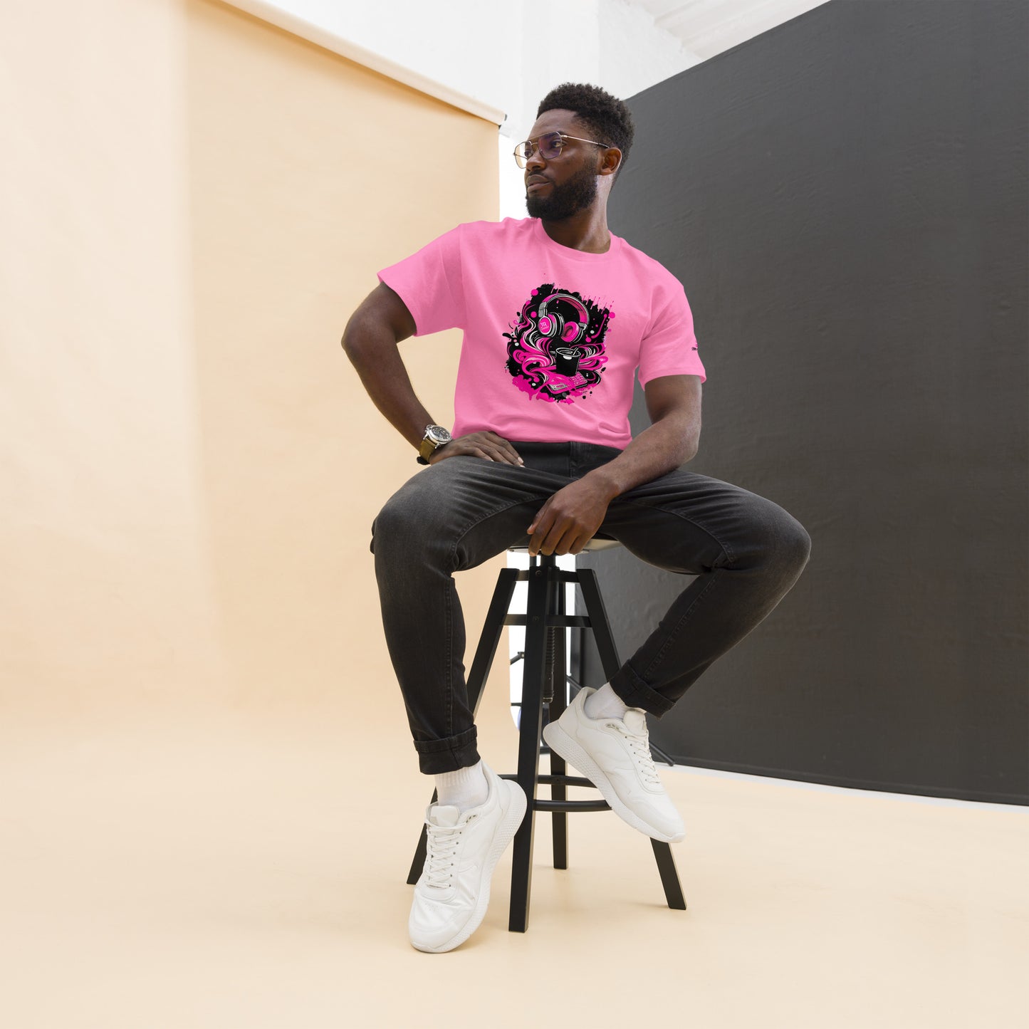 EzPanda® Neon Team WFH Base: Men’s Graffiti Tee