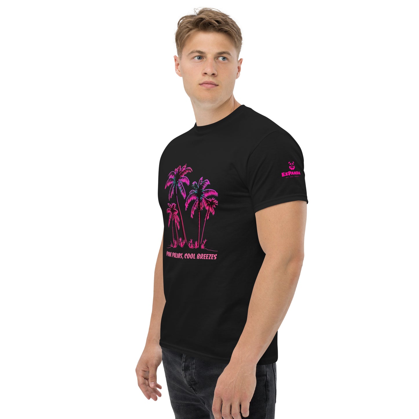 EzPanda® Pink Palms: Men's Graphic Tee