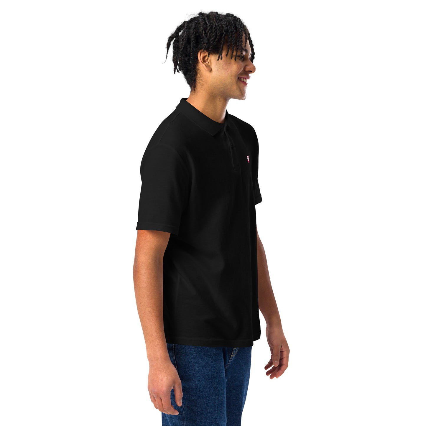 EzPanda® Chic Noir: Unisex Pique Polo Shirt