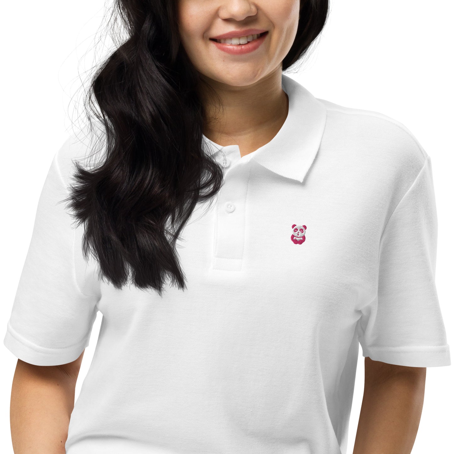 EzPanda® Chic Noir: Unisex Pique Polo Shirt
