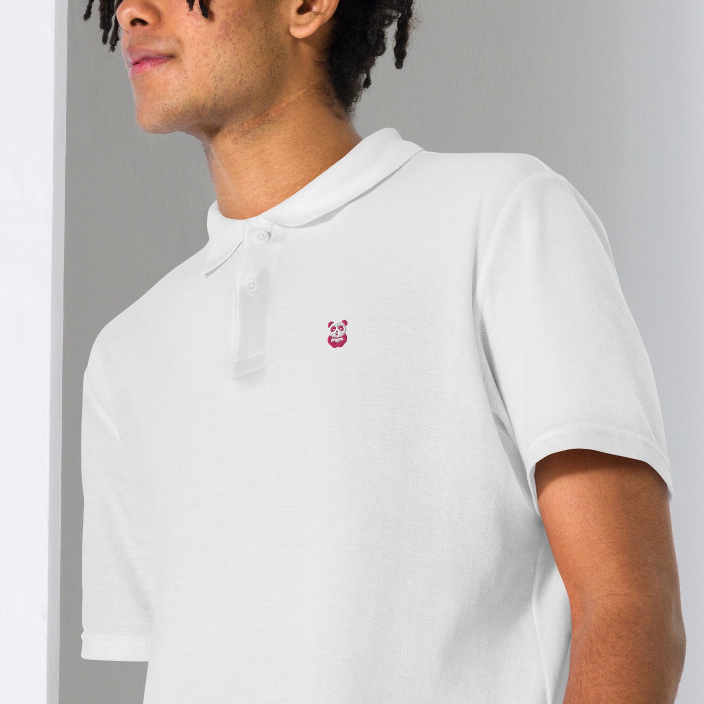 EzPanda® Chic Noir: Unisex Pique Polo Shirt