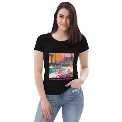 EzPanda® Neon Poolside Reverie: Women's Eco-Friendly Graphic Tee