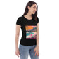 EzPanda® Neon Poolside Reverie: Women's Eco-Friendly Graphic Tee