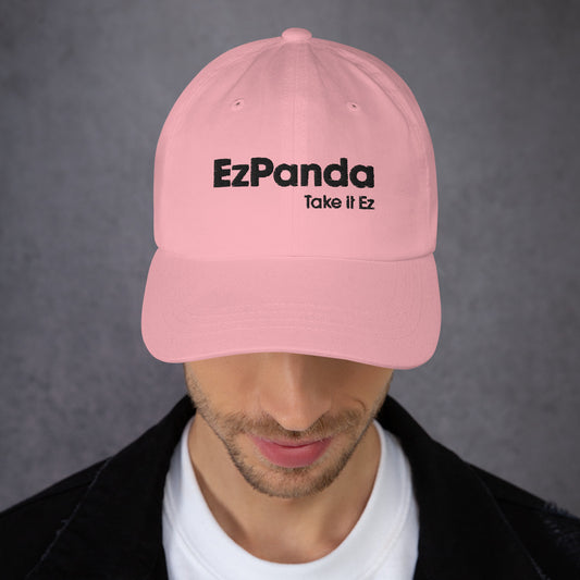 EzPanda® Classic Baseball Cap (Original Name Logo + Slogan - Black)