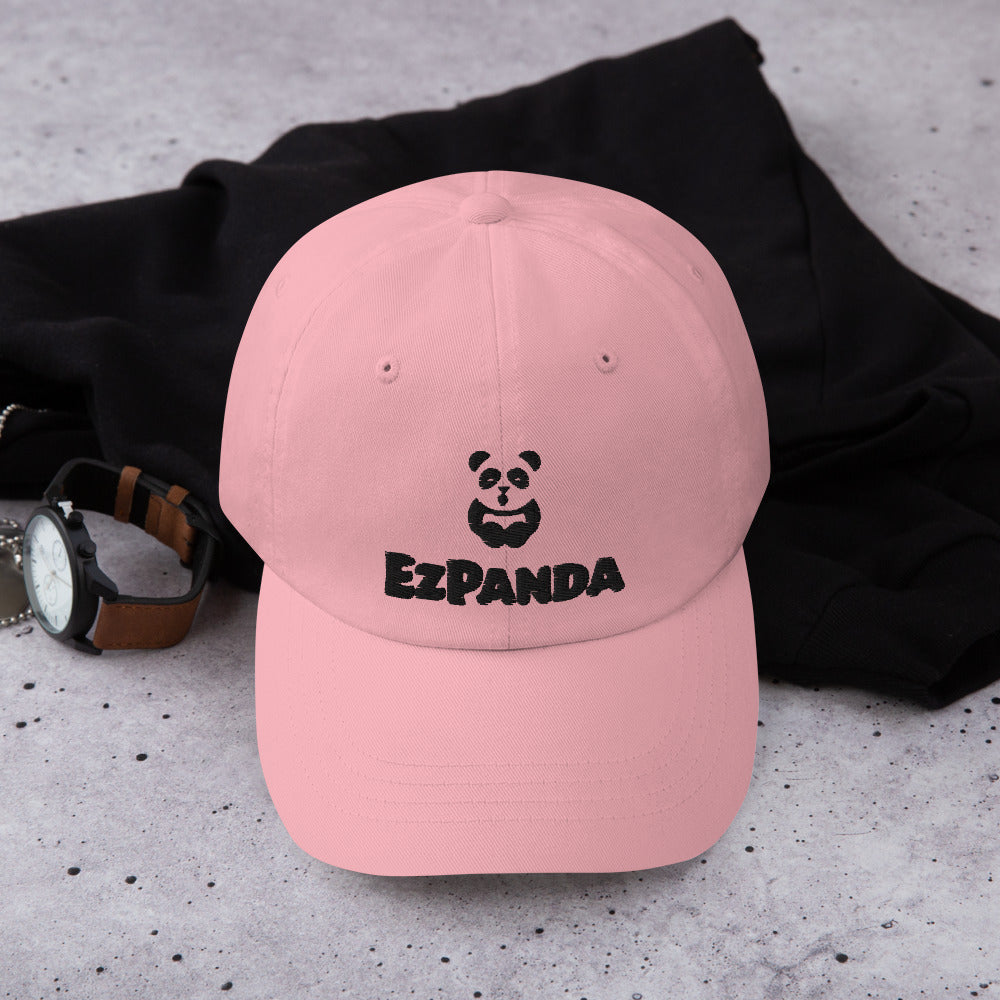 EzPanda® Classic Baseball Cap (Alternate Logo + Name - Transparent Black)