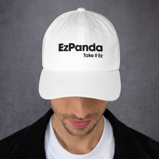 EzPanda® Classic Baseball Cap (Original Name Logo + Slogan - Black)