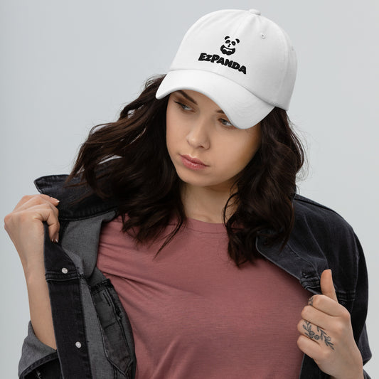 EzPanda® Classic Baseball Cap (Alternate Logo + Name - Transparent Black)
