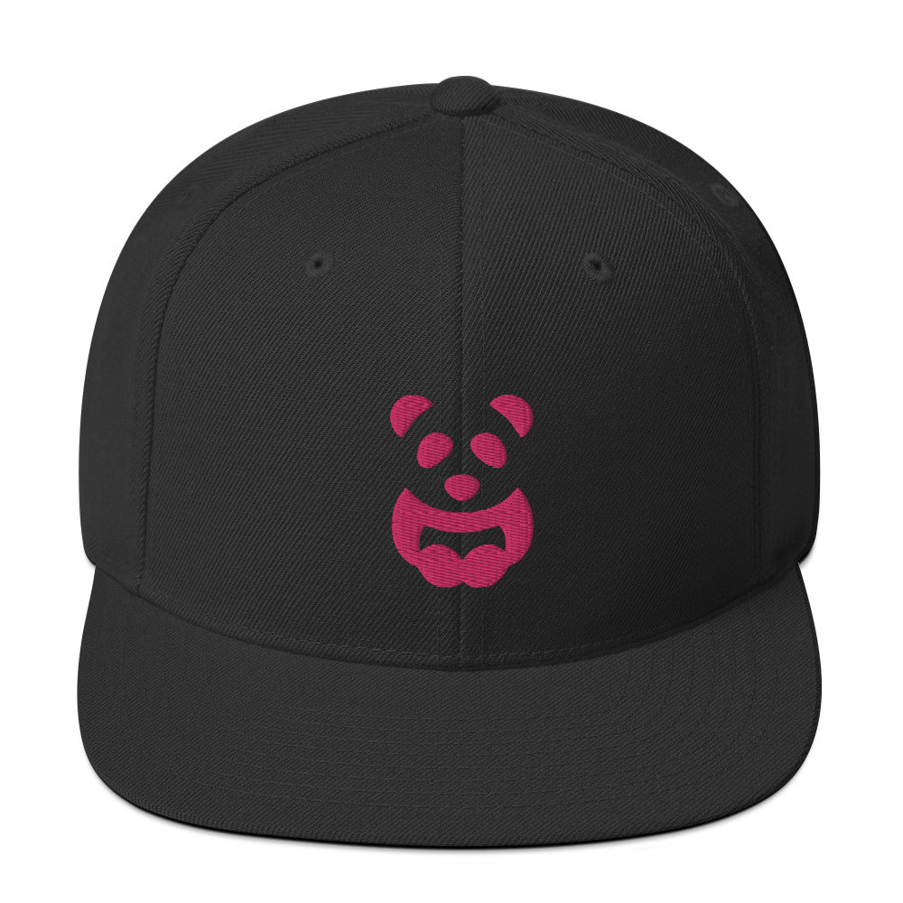 EzPanda® Classic Snapback Hat (Alternate Logo - Transparent Pink - 3D Puff)