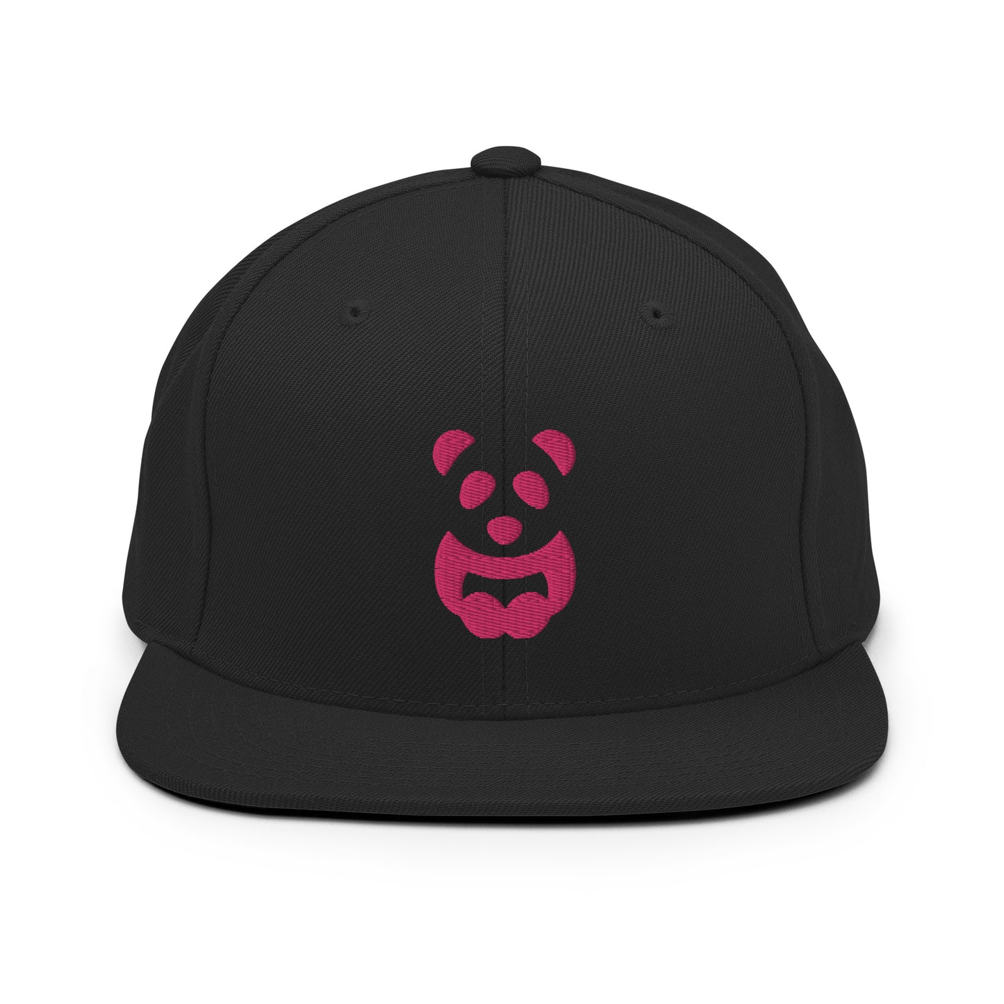 EzPanda® Classic Snapback Hat (Alternate Logo - Transparent Pink - 3D Puff)
