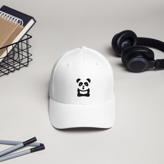 EzPanda® Classic Closed-Back Cap (Original Logo - Black and White)
