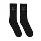 EzPanda® Classic Crew Socks (Alternate Logo - Transparent Pink)