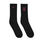 EzPanda® Classic Crew Socks (Original Logo + Name - Transparent Pink)