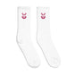 EzPanda® Classic Crew Socks (Alternate Logo - Transparent Pink)