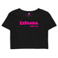 EzPanda™ Women's Organic Crop Top (Alternate Name + Tagline)