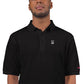 EzPanda® Men's Premium Polo Shirt (Alternate Logo - Transparent White)