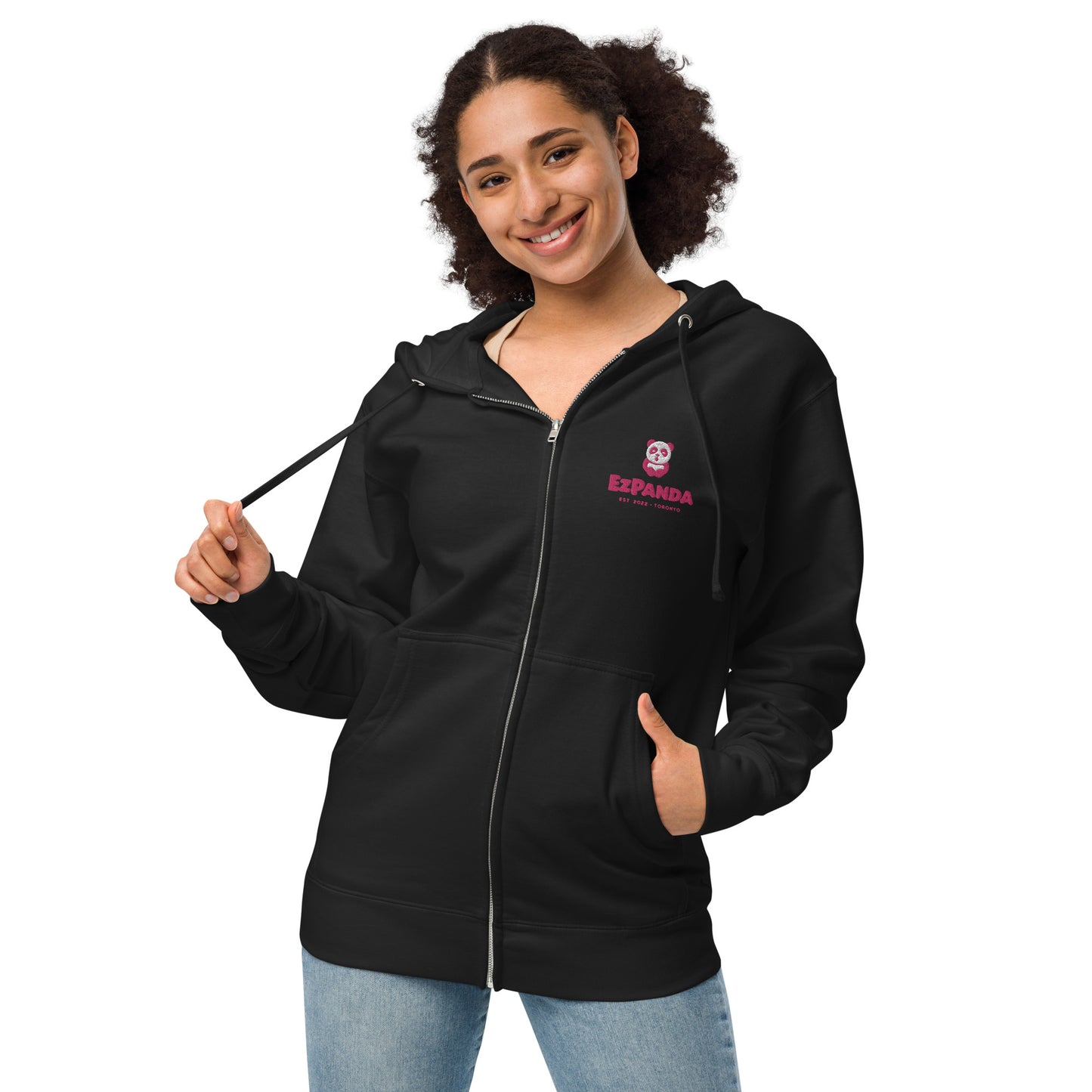EzPanda® Unisex Classic Fleece Zip Up Hoodie (Alternate Logo - Toronto)