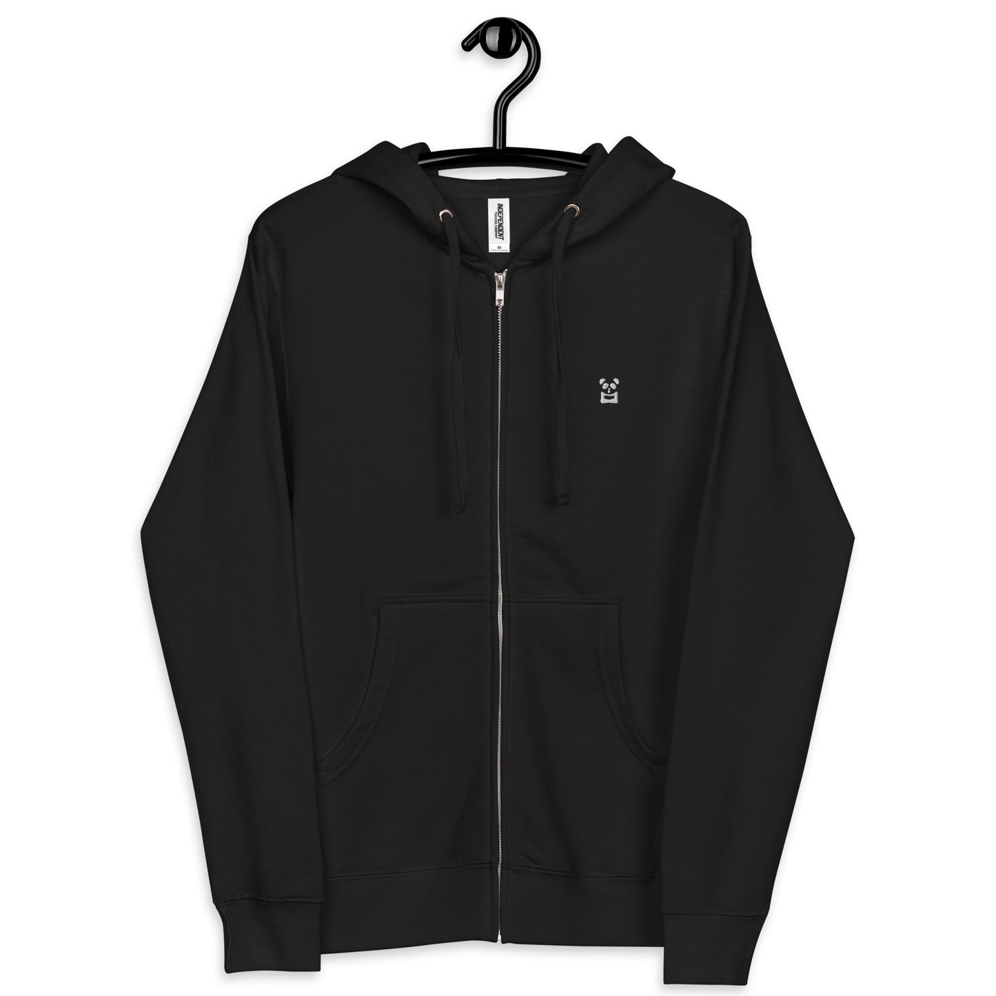 EzPanda® Unisex Classic Fleece Zip Up Hoodie (Original Logo - Transparent White)