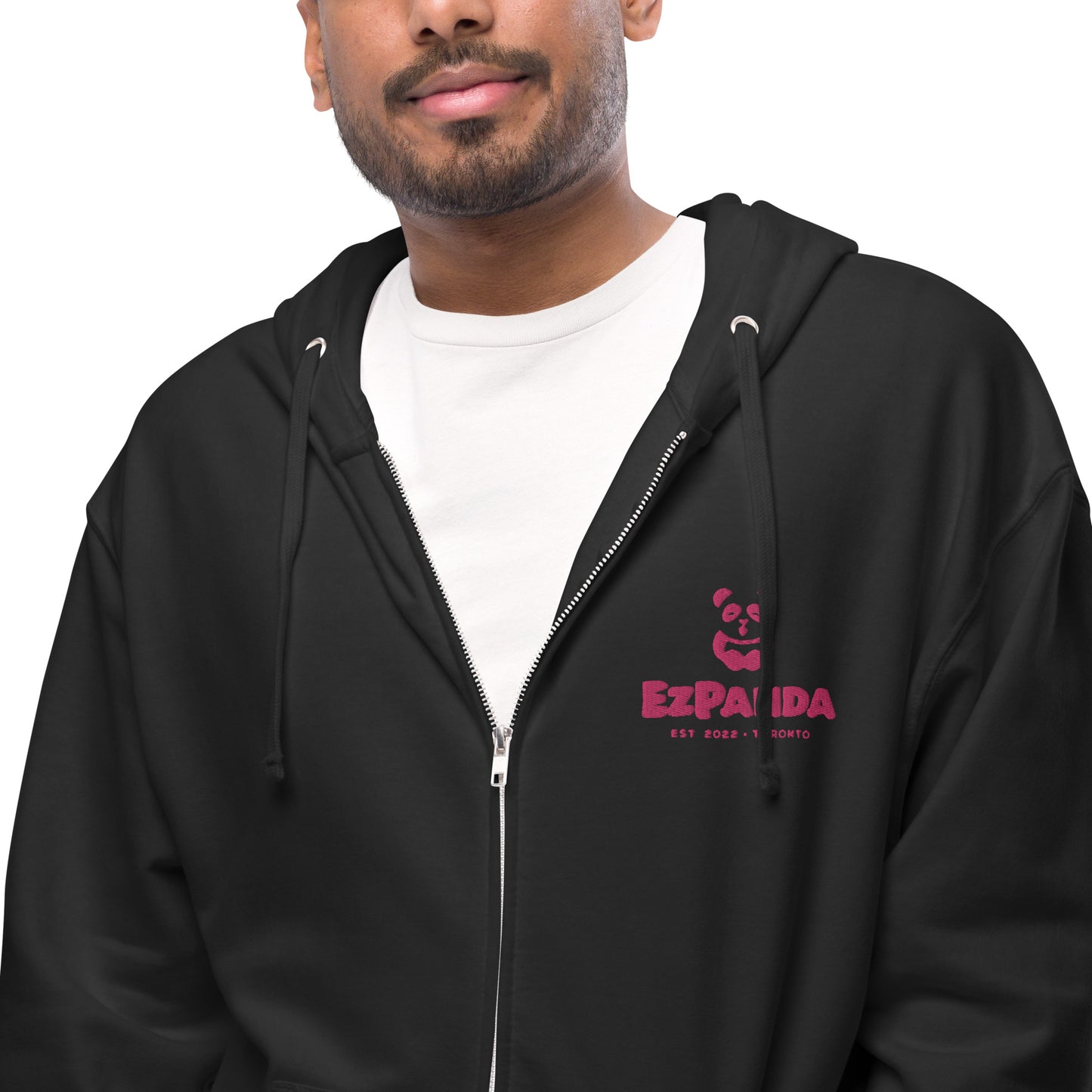 EzPanda® Unisex Classic Fleece Zip Up Hoodie (Alternate Logo - Transparent - Toronto)