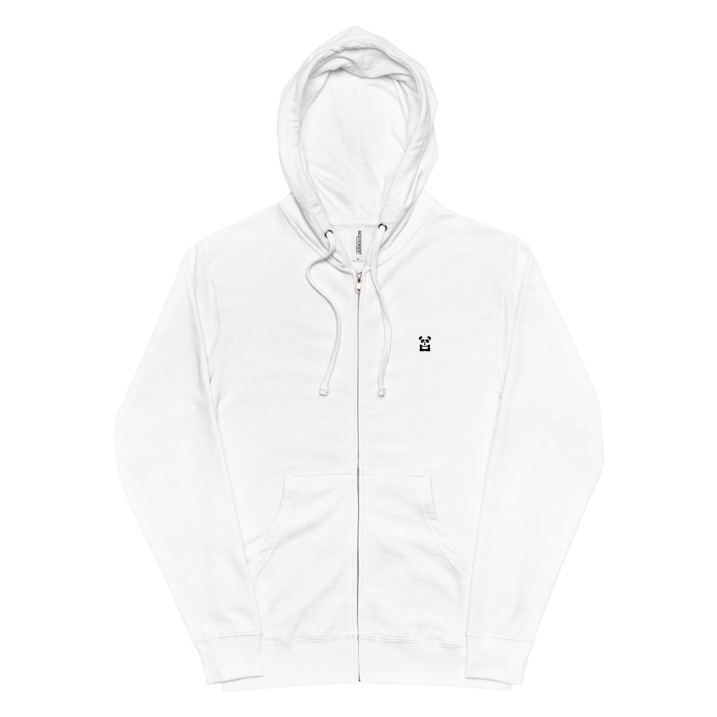 EzPanda® Unisex Classic Fleece Zip Up Hoodie (Original Logo - Transparent Black)