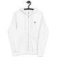 EzPanda® Unisex Classic Fleece Zip Up Hoodie (Original Logo - Transparent Black)