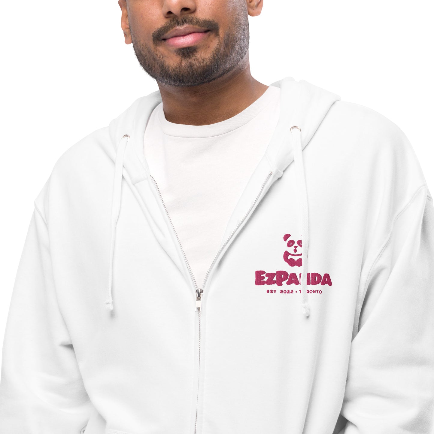 EzPanda® Unisex Classic Fleece Zip Up Hoodie (Alternate Logo - Transparent - Toronto)