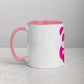 EzPanda® Coffee Mug with Color Inside (Alternate Logo - Transparent - Pink)